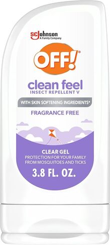 OFF! Clean Feel Insect Repellent Clear Gel with 20% Picaridin, Bug Repellent with Long Lasting Protection from Mosquitoes, Hydrating, 3.8 oz in Saudi Arabia