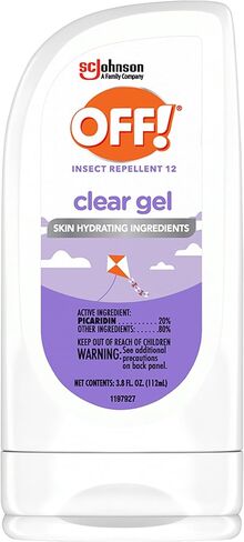 OFF! Clean Feel Insect Repellent Clear Gel with 20% Picaridin, Bug Repellent with Long Lasting Protection from Mosquitoes, Hydrating, 3.8 oz in Saudi Arabia