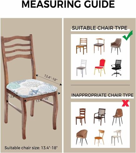 Chair Seat Covers Nautical Coastal Ocean Coral Seat Covers for Dining Chairs Beach Themed Blue Teal Removable Upholstered Chair Protector Seat Cushion Slipcovers for Kitchen Office Set of 4 in Kuwait