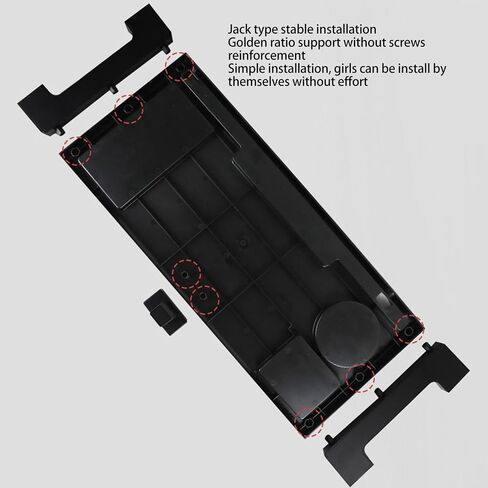 Pilipane Computer Monitor Stand Riser Adjustable Desk Organizer with USB Hub Ergonomic Height Adjustment for Home Office Workspace Black 52 x 23 x 7.5cm in Saudi Arabia
