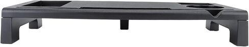 Pilipane Computer Monitor Stand Riser Adjustable Desk Organizer with USB Hub Ergonomic Height Adjustment for Home Office Workspace Black 52 x 23 x 7.5cm in Saudi Arabia