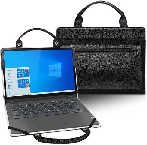 حالة الكمبيوتر المحمول لـ Lenovo IdeaPad Slim 5i 14 Gen 10/IdeaPad Slim 5 14IRH10 14AHP10 14IRH10R مع مقبض أكياس محمول ، أسود in Kuwait