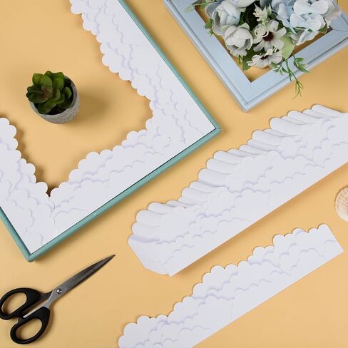 Awizom 75.6 قدم Sky Cloud Bulletin Boards Borders Clouds White Die Die Cut Trim Border Sky Clouds Decortings for Back to School Blackboard Chalkboard Home Office Window Decor in Saudi Arabia