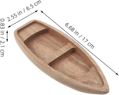 VOSAREA 2pcs Wooden Canoe Model Unfinished Miniature Wooden Boat Decor Rustic Decorative Boat Canoe Craft for Centerpiece Home Office DIY Project Supply in Kuwait