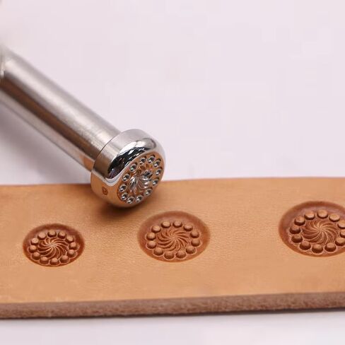 Zhongjiang Leather Stamp Tools Stamping Working leathercraft Carving Leather Craft Working ： 12 Seed Flower Centers J078 (J078-2) in Saudi Arabia
