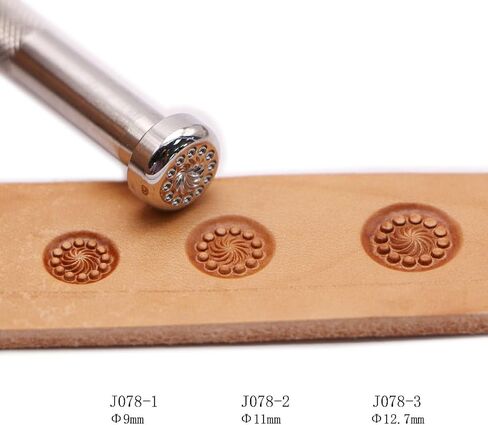 Zhongjiang Leather Stamp Tools Stamping Working leathercraft Carving Leather Craft Working ： 12 Seed Flower Centers J078 (J078-2) in Saudi Arabia