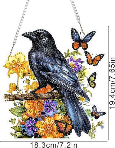 Senqao Wolf Diamond Art Att Kit للبالغين ، وحجر الراين على شكل خاص ، مزدوج DIY Acrylic Diamond Art Paintants Pendants Home Garden Wall kits hanging rote (Dream Catcher) in Saudi Arabia