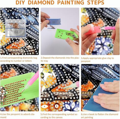 Senqao Wolf Diamond Art Att Kit للبالغين ، وحجر الراين على شكل خاص ، مزدوج DIY Acrylic Diamond Art Paintants Pendants Home Garden Wall kits hanging rote (Dream Catcher) in Saudi Arabia