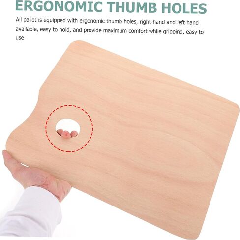 Nuobesty Flat Design Plate Plate Palette Lid Wood Paint Pan لأنواع الأصباغ in Saudi Arabia