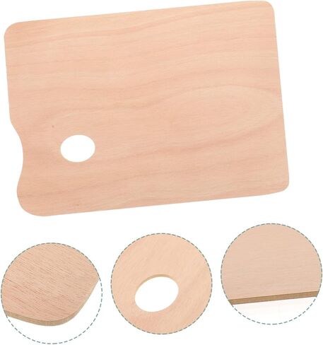 Nuobesty Flat Design Plate Plate Palette Lid Wood Paint Pan لأنواع الأصباغ in Saudi Arabia