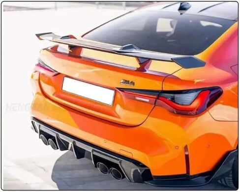 جناح خلفي من ألياف الكربون الجاف المتوافقة مع BMW M3 G80 M4 G82 G83 2021+ MP نمط الألياف الكربون زعانف المفسد الخلفي المفسد (ألياف الكربون الجاف) in Kuwait