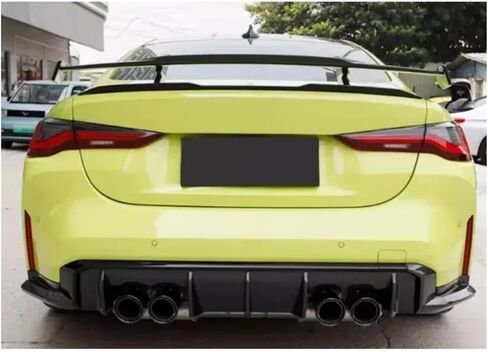 جناح خلفي من ألياف الكربون الجاف المتوافقة مع BMW M3 G80 M4 G82 G83 2021+ MP نمط الألياف الكربون زعانف المفسد الخلفي المفسد (ألياف الكربون الجاف) in Kuwait