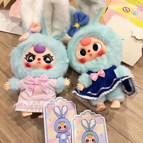 CALEMBOU Plush Doll Blind Box, 7'' Cute Stuffed Animal Fruits Plush Toys, Kawaii 1 of 6 Possible Mystery Collectible Toys Cute Soft Animals Charm Birthday Gifts (Cute Bunny Series) in Saudi Arabia