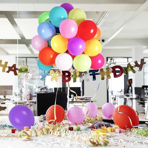 1000 Pcs Balloons Assorted Color, 10 Inch - 16 Rainbow Color Latex Party Balloons for Birthday Baby Shower Wedding Party Supplies Arch Garland (Multicolor, 1000 pcs) in Kuwait