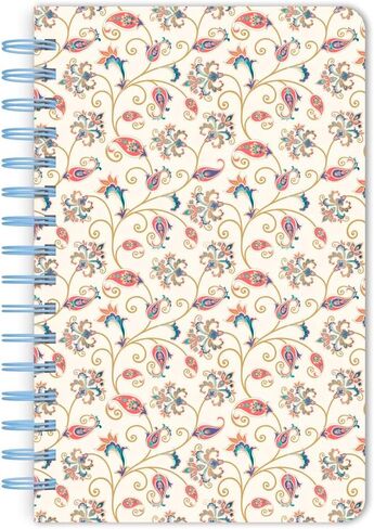 Tuscan Delight | 5.25 x 8.25 Inch Compact Wire Journal | Non-Dated | Foil Stamped Cover | BrownTrout | Planning Stationery Diary in Saudi Arabia