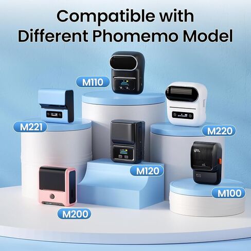 M110 تسميات حرارية متوافقة مع طابعة تسمية Phomemo M110 M220 M200 M120 M221 ملصقات طباعة ملصق رئيسي ، متوافق مع MarkLife P50 Clabel 221b Tape 40x30mm 1150 ورقة بيضاء in Kuwait