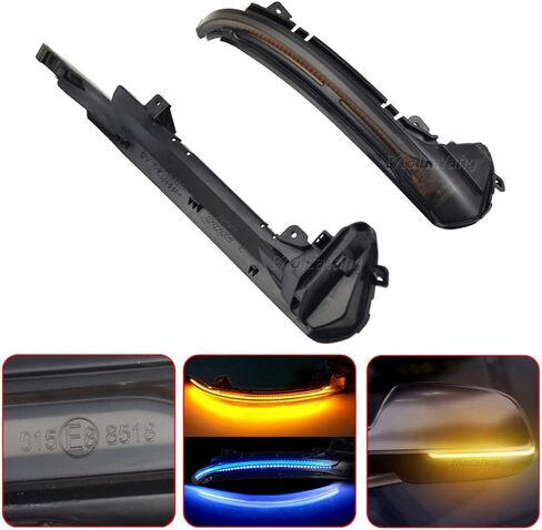 Malcayang Side Mirror Turn Signal Indicator Blinker Light for Audi A6 C7 C7.5 4G S6 2013-2017 in Kuwait