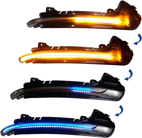 Malcayang Side Mirror Turn Signal Indicator Blinker Light for Audi A6 C7 C7.5 4G S6 2013-2017 in Kuwait