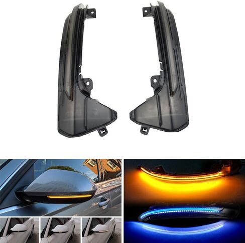 Malcayang Side Mirror Turn Signal Indicator Blinker Light for Audi A6 C7 C7.5 4G S6 2013-2017 in Kuwait