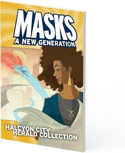 أقنعة ألعاب Magpie: مجموعة Halcyon City Herald - Superhero RPG Sourcebook مع 5 كتب اللعب ومواد GM جديدة ، داخلية كاملة اللون ، متوفرة في Softcover أو Hardcover in Kuwait