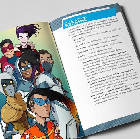 أقنعة ألعاب Magpie: مجموعة Halcyon City Herald - Superhero RPG Sourcebook مع 5 كتب اللعب ومواد GM جديدة ، داخلية كاملة اللون ، متوفرة في Softcover أو Hardcover in Kuwait