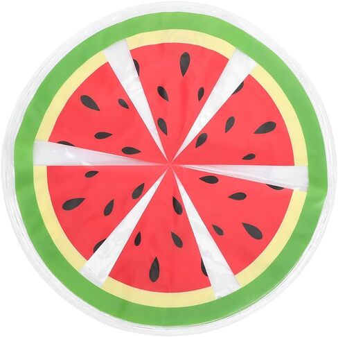 GLOGLOW Dog Cooling Mat, PVC Fruit Pattern Dog Ice Pad Watermelon Travel Round Cooler Mat Water Cooling Cushion Cats Dogs Seat(Watermelon) Beds in Saudi Arabia