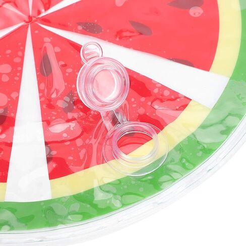 GLOGLOW Dog Cooling Mat, PVC Fruit Pattern Dog Ice Pad Watermelon Travel Round Cooler Mat Water Cooling Cushion Cats Dogs Seat(Watermelon) Beds in Saudi Arabia
