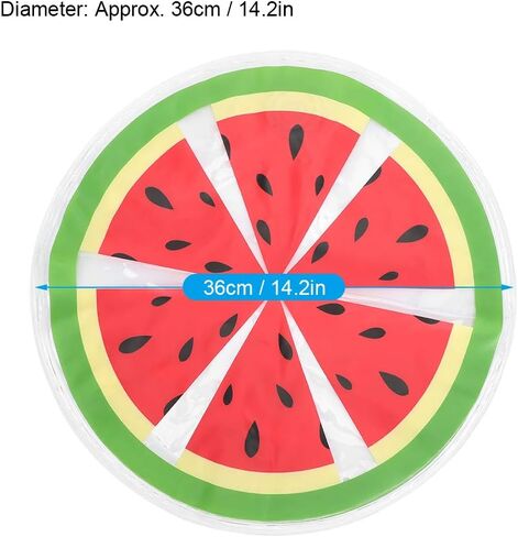 GLOGLOW Dog Cooling Mat, PVC Fruit Pattern Dog Ice Pad Watermelon Travel Round Cooler Mat Water Cooling Cushion Cats Dogs Seat(Watermelon) Beds in Saudi Arabia