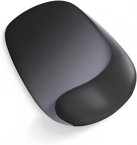 Ergonomic Mouse Pad with Wrist Rest, Gel Mousepad with Wrist Support, Computer Mouse Pad with Lycra Fabric for Efficient Office ＆ Gaming & Home, Anti-Slip Base Suitable for All desks (Gradient Black) in Saudi Arabia