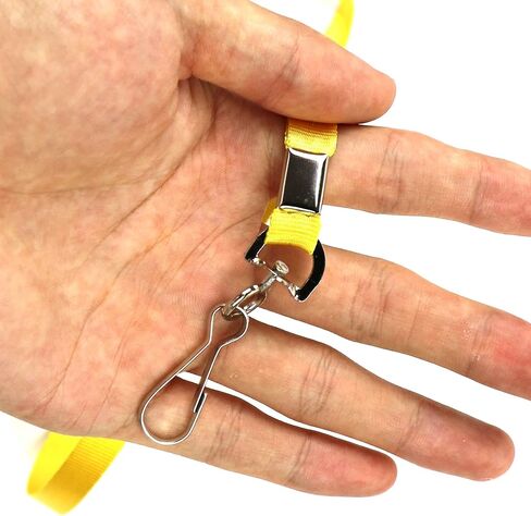 Beebel ID Badge Holder Lanyards with Waterproof Badge Card Bulk Lanyard for Name Tags Holders(Yellow) in Kuwait