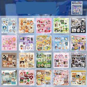Alideco 20pcs Scrapbook Stickers Vintage Tasty Snacks Pet Paradise Sticker Book for Adults Sticker journaling Stickers for Scrapbooking (dianzijiyi)