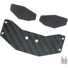 DYNWAVE RC Tail Wing Replacement 2.5x1.1inch RC Truck Accessory Replace Parts Carbon Fiber for Micro-b 2WD Buggy 1/24