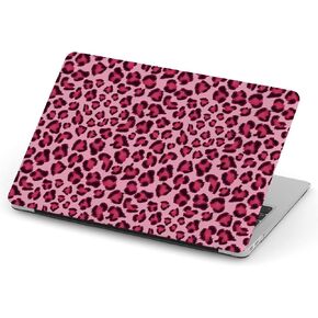 [ Compatible with MacBook 12 inch (Model A1534 - Year 2015-2017) with Retina Display ] Full Body Hard Case Cover - Pink Leopard