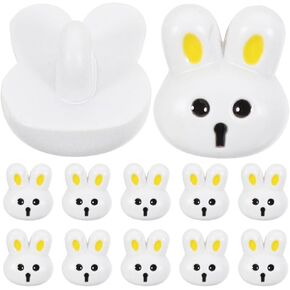 NUOBESTY Sewing Buttons, 12pcs Resin Rabbit Buttons for Kids Clothes for DIY Crafts, Sewing Accessories