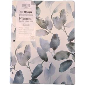 PlanAhead Home/Office 2-Year Monthly Planner, January 2025 - December 2026, 8.5 x 11 Inches (Floral)