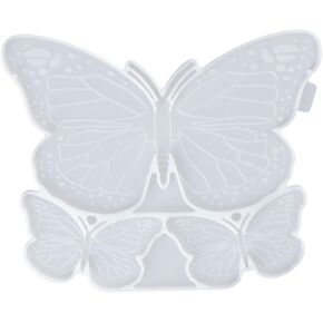 Butterfly Shape Resin Mould, Butterfly Design Pendant Ornament Mould for Wall Decoration 3D DIY Decor Crafts