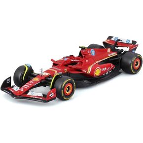 Bburago 1/43 - SF-24 for Scuderia Ferrari F1 Team SF24 Signature Die cast Adults Model Car Display F1 GP 2024 Collection - #55 Carlos Sainz