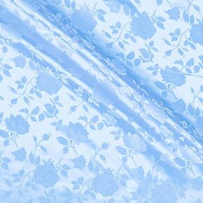 The Fabric Exchange Rose Satin Brocade Jacquard Fabric, 58 Inches Wide - Purple - Sold by The Yard