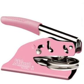 Premium Notary Seal Embosser | North Carolina (Pink)