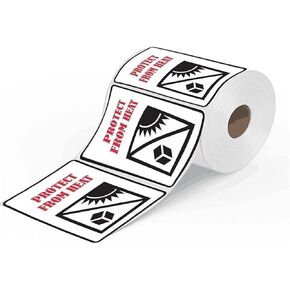 Protect from Heat Caution Labels,2 x 3 Inch Protect from Heat Safe Shipping Handling Warning Stickers, Self-Adhesive Package Caution Sign Labels (300 Pcs)