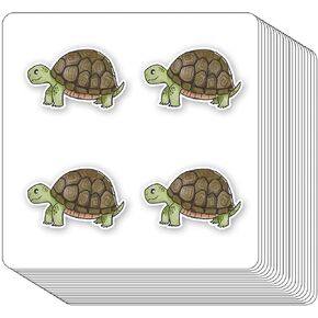 Turtle Stickers 1in for Scrapbooking, Arts, Craft, Kids DIY, Calendars Journals 80-Pack