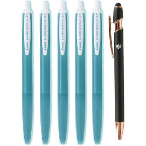 PILOT Super grip G 0.7mm Ocean Plastic Knock Type Oil-based Ballpoint Pen BSGK-10FOP-OB 5 Piece Set Japan Import With Original Stylus Ballpoint Touch Pen