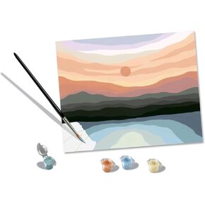 Ravensburger Minimalistic Landscape Paint by Numbers Kit for Adults - 23515 - Painting Arts and Crafts for Ages 12 and Up