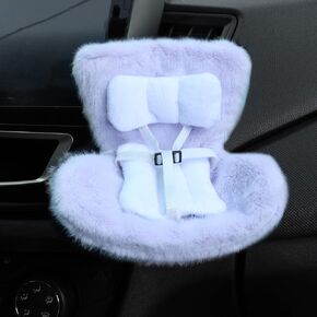Car Seat for 17cm Dolls with Air Vent Clip and Desktop Stand, Have A Seat Compatible with Doll, Doll Car Seat for Vent Clip Decoration, Gift for Dolls(No Doll)