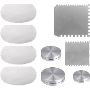 Stainless Steel Clay Scraper & Throwing Trimming Spinner Tool (30mm/38mm/45mm) Serrated Clays Sculpting Set Ceramics Clay Sculpting Tools for Texturing Modeling
