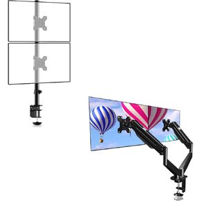 Suptek Dual LED LCD Monitor Stand Desk Mount+Suptek Dual Monitor Mount Stand
