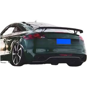 Carbon Fiber/FRP Black Rear Trunk Spoiler Boot Lip Wing Compatible for TT 8J TTS A5 A6 A7 All 2008-2011 Car Styling(Carbon Fiber)
