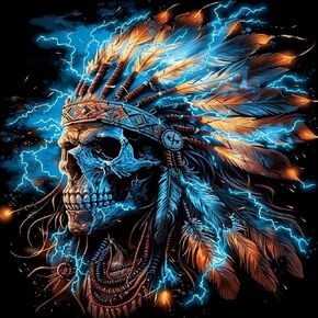 wavaiov 5D Skull Diamond Painting Kits for Adults, Skeleton Diamond Art Kits for Beginner, DIY Round Full Drill Diamond Paint by Diamonds Gem Art for Home Decor 12x12In