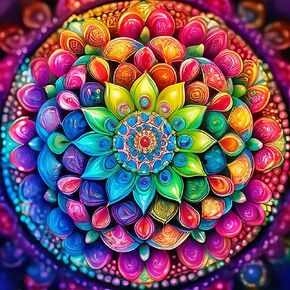Haocy Flower Diamond Painting Kits,Diamond Art Kit for Adults,5D Paint with Diamond Full Drill for Parents-Children Interrction,Wall Decor (Flower)