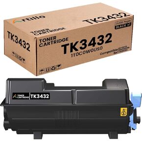 TK-3432 TK3432 Black Toner Cartridge Replacement for Kyocera TK-3432 TK3432 TK3432K 1T0C0W0US0 Toner for ECOSYS MA5500ifx PA5500x Printers (1 Pack, Black)